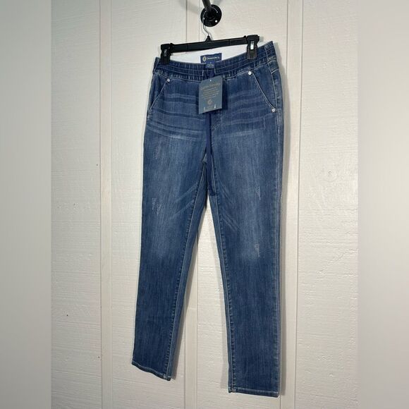 Denim - Democracy High Rise Drawstring Skinny Leg Blue Jeans Size 2 NWT